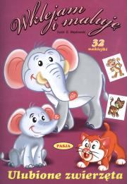 Okładka książki Wklejam i maluję - Ulubione zwierzęta