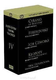 Złota Setka Teatru Telewizji. Kolekcja 4 (zestaw 5 płyt ) film DVD. Autor: Andrzej Wajda, Maciej Wojtyszko, Marek Piwowski. Dadada.pl Okładka książki Złota Setka Teatru Telewizji. Kolekcja 4 (zestaw 5 płyt ) film DVD