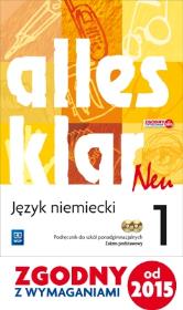 Alles Klar Neu 1 podr ZP + CD w.2015 WSiP. Autor: Krystyna Łuniewska  Zofia Wąsik  Maria Zagórna, Tworek Urszula. Dadada.pl Okładka książki Alles Klar Neu 1 podr ZP + CD w.2015 WSiP