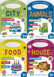 Okładka książki Angielski. Kolorowanka z naklejkami MIX