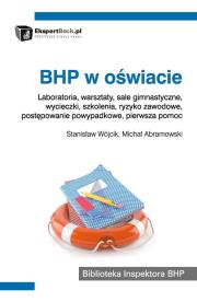 Okładka książki BHP w oświacie
