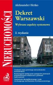 Okładka książki Dekret Warszawski