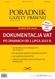Opakowanie Dokumentacja vat po zmianach od 1 lipca 2015 r.