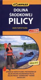Okładka książki Dolina środkowej Pilicy mapa turystyczna