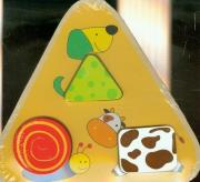 Opakowanie Drewniana układanka trójkątna Zwierzęta