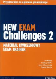 Exam Challenges New 2 Exam Trainer PEARSON. Autor: L. Kilbey, L. White, A. Sikorzyńska, A.Bandis. Dadada.pl Okładka książki Exam Challenges New 2 Exam Trainer PEARSON