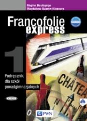 Francofolie express 1 Podręcznik z płytą CD. Autor: Supryn-Klepcarz Magdalena, Régine Boutégege. Dadada.pl Okładka książki Francofolie express 1 Podręcznik z płytą CD