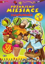 Okładka książki Kolorowanka. Poznajemy miesiące