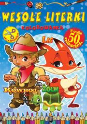 Okładka książki Kolorowanka. Wesołe literki