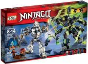 Okładka książki Lego Ninjago Starcie tytanów Mech