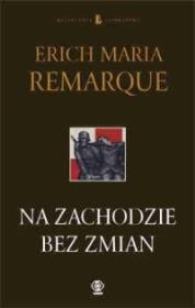 Na zachodzie bez zmian. Autor: Erich Maria Remarque. Dadada.pl Okładka książki Na zachodzie bez zmian