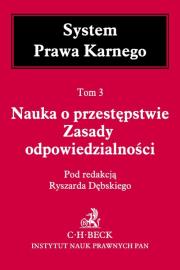 Okładka książki Nauka o przestępstwie Zasady odpowiedzialności tom 3