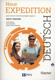 Neue Expedition Deutsch Starter Zeszyt ćwiczeń. Autor: Betleja Jacek, Irena Nowicka, Wieruszewska Dorota. Dadada.pl Okładka książki Neue Expedition Deutsch Starter Zeszyt ćwiczeń