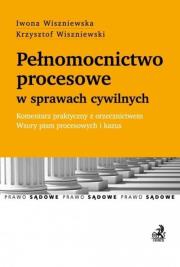 Okładka książki Pełnomocnictwo procesowe w sprawach cywilnych. Komentarz praktyczny z orzecznictwem. Wzory pism proc