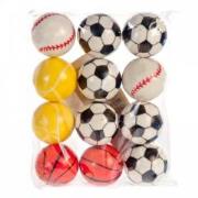 Opakowanie Piłka miękka 6cm mix 12szt