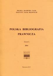 Opakowanie Polska Bibliografia Prawnicza Zeszyt L 2014