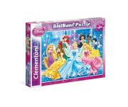 Okładka książki Puzzle błyszczące Księżniczki 104