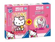 Opakowanie Puzzle Hello Kitty 100 + Puzzle 3D 54