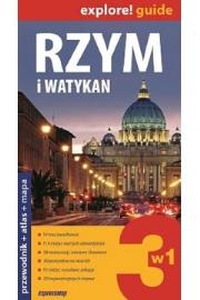Rzym i Watykan 3w1, przewodnik+atlas+mapa, wyd.4. Autor: Opracowanie zbiorowe. Dadada.pl Okładka książki Rzym i Watykan 3w1, przewodnik+atlas+mapa, wyd.4