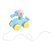 Opakowanie Słonik na kółkach drewniany