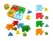 Układanka drewniana Dopasuj kształty. Wydawca: Playme. Dadada.pl Opakowanie Układanka drewniana Dopasuj kształty