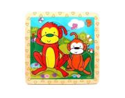 Opakowanie Układanka drewniana Małpki