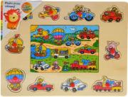 Opakowanie Układanka drewniana Pojazdy