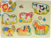 Opakowanie Układanka drewniana ze zwierzętami i dźwiękiem