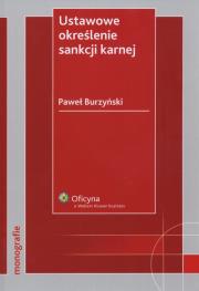 Okładka książki Ustawowe określenie sankcji karnej