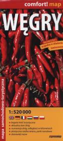 Opakowanie Węgry 1:520 000 - laminowana mapa samochodowa