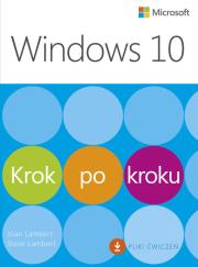 Windows 10 Krok po kroku. Autor: Joan Lambert, Lambert Steve. Dadada.pl Okładka książki Windows 10 Krok po kroku