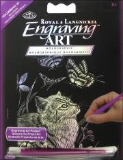 Opakowanie Wydrapywanka holograficzna Kotek i motyl Mini