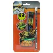 Opakowanie Zestaw 4 przyborów szkolnych Star Wars 10 DERFORM