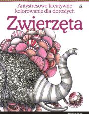 Zwierzęta Antystresowe kreatywne kolorowanie dla dorosłych. Autor: Valentina Harper. Dadada.pl Okładka książki Zwierzęta Antystresowe kreatywne kolorowanie dla dorosłych