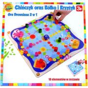 Opakowanie Chińczyk oraz Kółko i Krzyżyk Gra drewniana