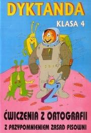 Dyktanda SP kl.4. Autor: Robert Zaręba. Dadada.pl Okładka książki Dyktanda SP kl.4