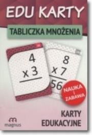 Edu karty Tabliczka mnożenia. Autor: praca zbiorowa. Dadada.pl Okładka książki Edu karty Tabliczka mnożenia