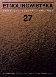 Okładka książki Etnolingwistyka T. 27