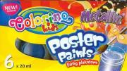 Opakowanie Farby plakatowe 6 kolorów 20 ml Metallic Colorin
