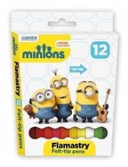 Flamastry 12 kolorów Minionki BAMBINO. Wydawca: ST-MAJEWSKI. Dadada.pl Opakowanie Flamastry 12 kolorów Minionki BAMBINO