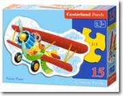 Okładka książki Funny Plane Puzzle 15 elementów