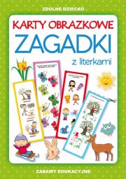 Okładka książki Karty obrazkowe Zagadki z literkami