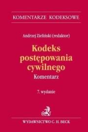 Kodeks postępowania cywilnego Komentarz. Autor: Dzieliński Andrzej. Dadada.pl Okładka książki Kodeks postępowania cywilnego Komentarz