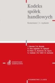 Kodeks spółek handlowych Komentar. Autor: Bieniak J., Bieniak M., Nita-Jagielski G.. Dadada.pl Okładka książki Kodeks spółek handlowych Komentar