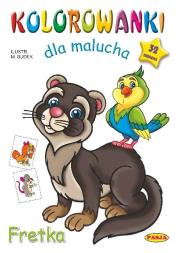 Kolorowanki dla malucha Fretka. Autor:   Praca zbiorowa. Dadada.pl Okładka książki Kolorowanki dla malucha Fretka