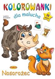 Okładka książki Kolorowanki dla malucha Nosorożec