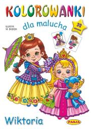 Okładka książki Kolorowanki dla malucha Wiktoria