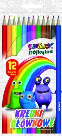 Opakowanie Kredki ołówkowe trójkątne 12 kolorów