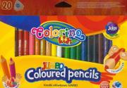 Opakowanie Kredki trójkątne 20 kolorów Jumbo mini Colorino Patio