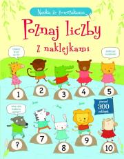 Okładka książki Nauka ze zwierzakami. Poznaj liczby z naklejkami